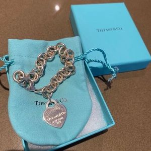 Tiffany heart chain bracelet